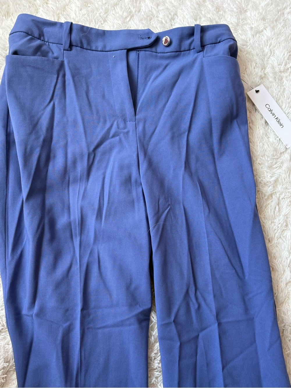 Calvin Klein Navy Stretch Dress Pants